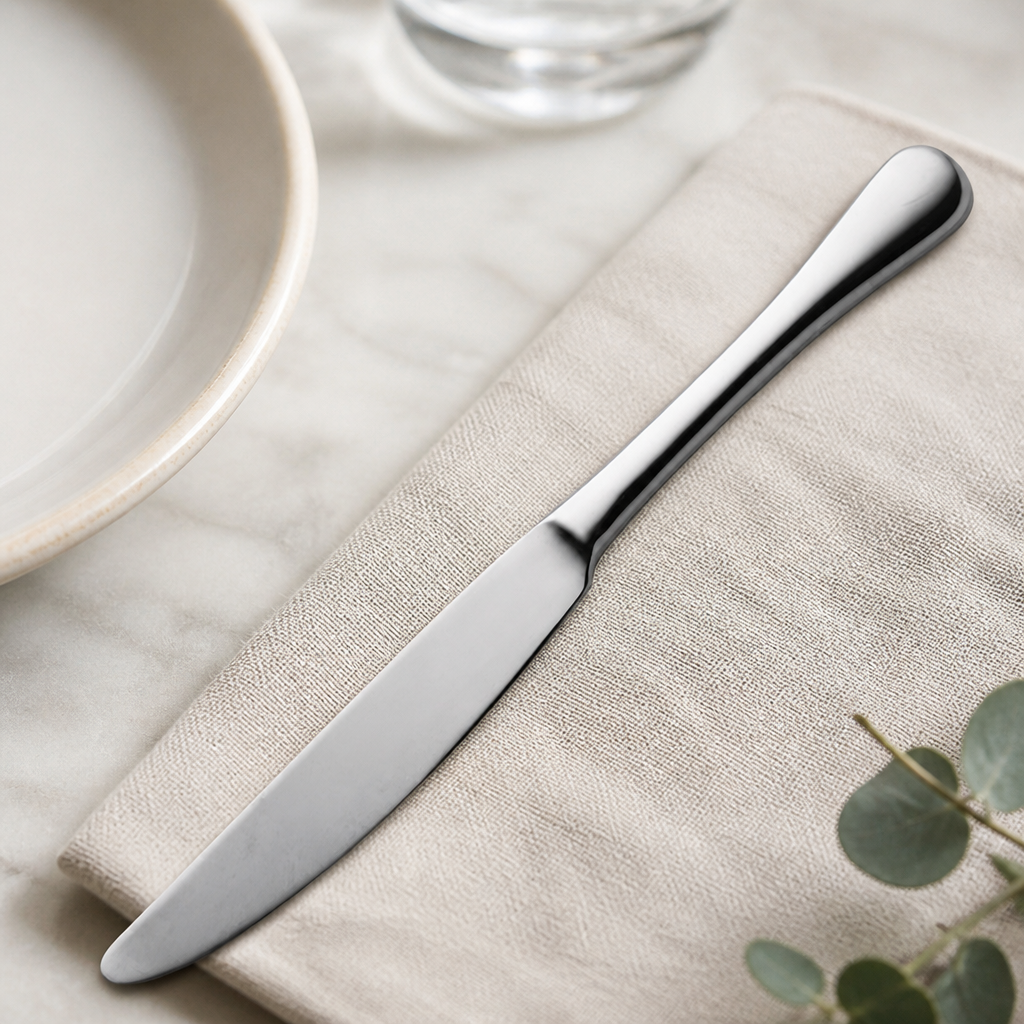Commercial Table Knives Set of 12 High-Polish Stainless Steel