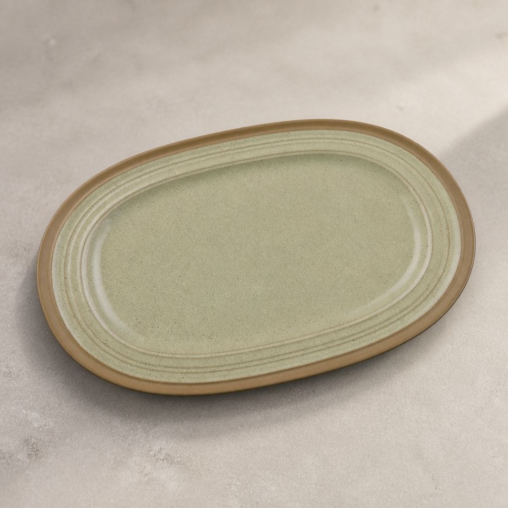 Commercial Stoneware Oval Plates 320mm - 6 Pack