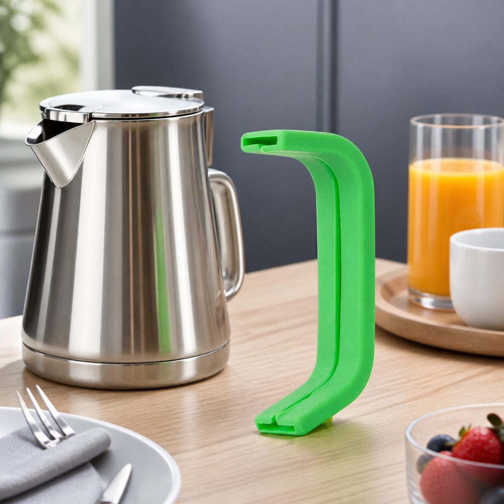 Green silicone handle cover for 570ml milk frothing jug
