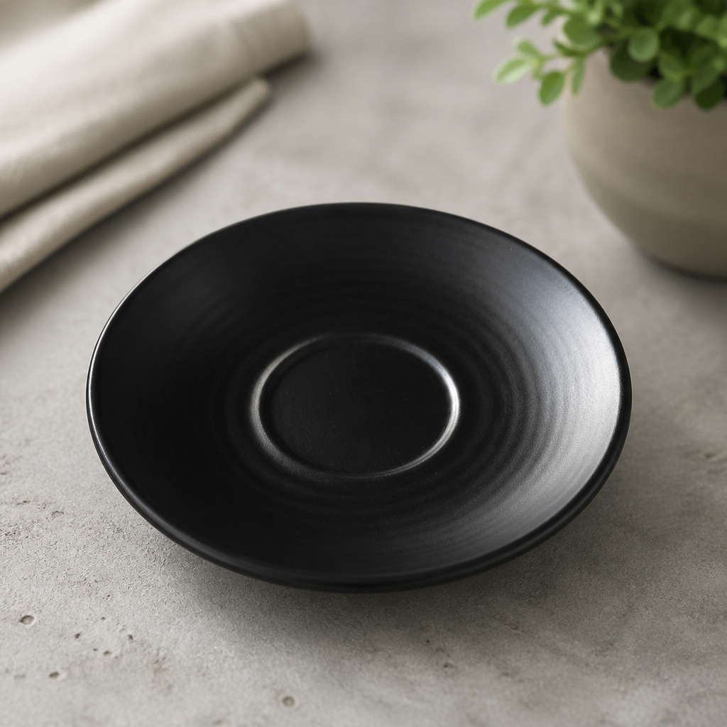 Evo Jet vitrified stoneware saucers 162mm 6 pack