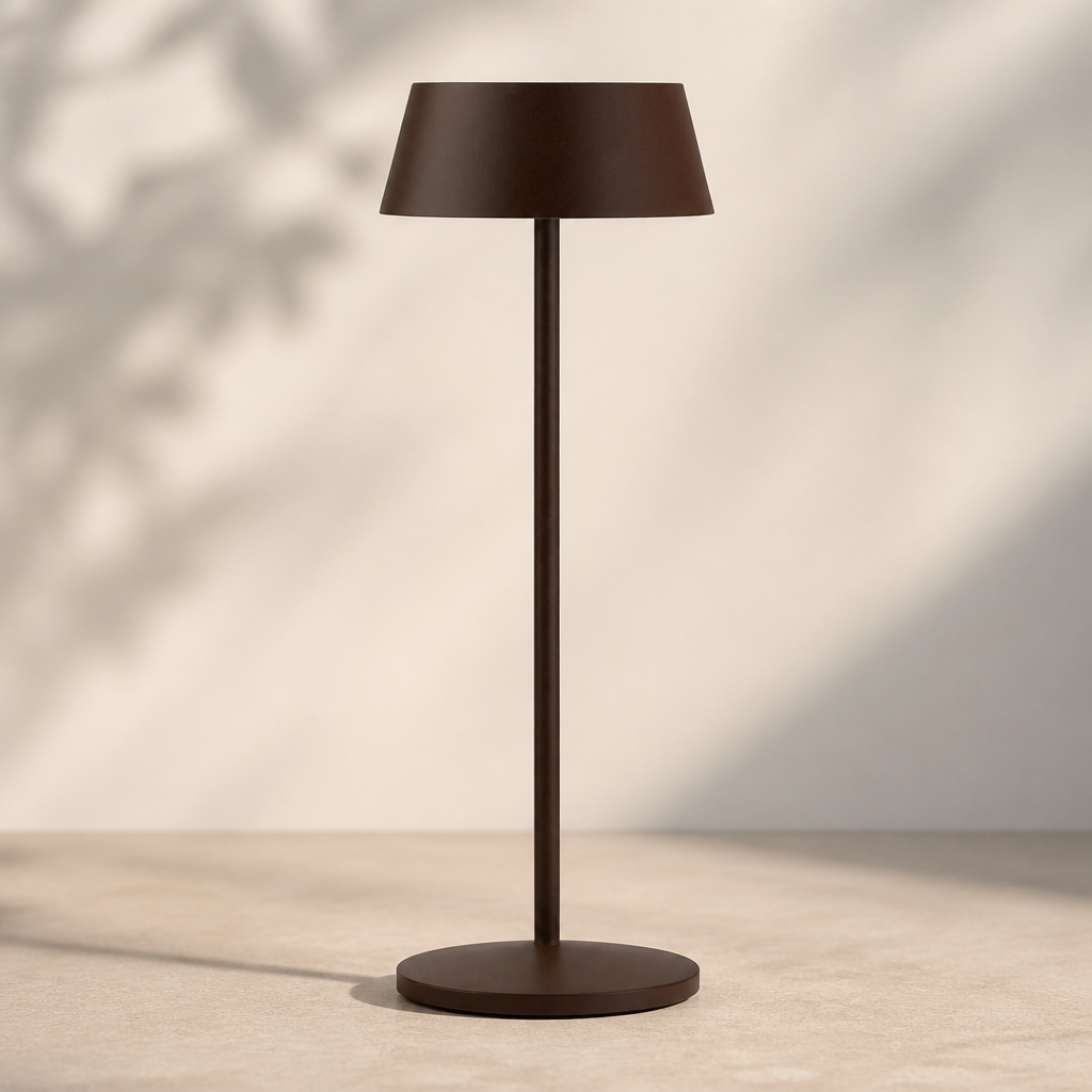 Cordless LED Table Lamp 300mm Corten Finish 6 Pack