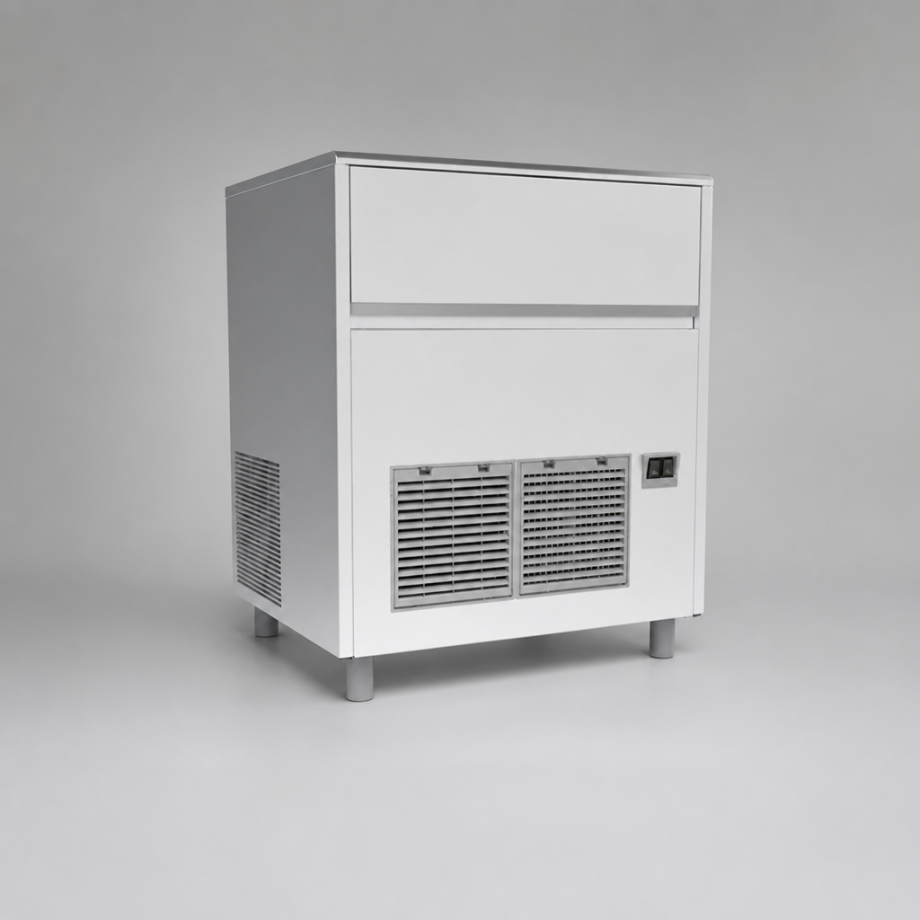 Commercial Gourmet Cube Ice Maker 85kg Output Stainless Steel