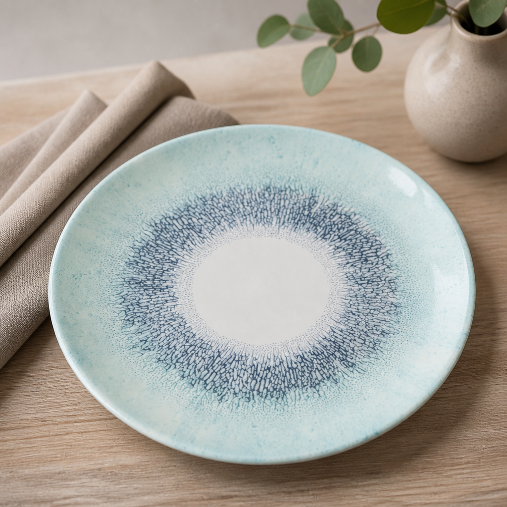 Commercial Coupe Plates 260mm Blue - 12 Pack