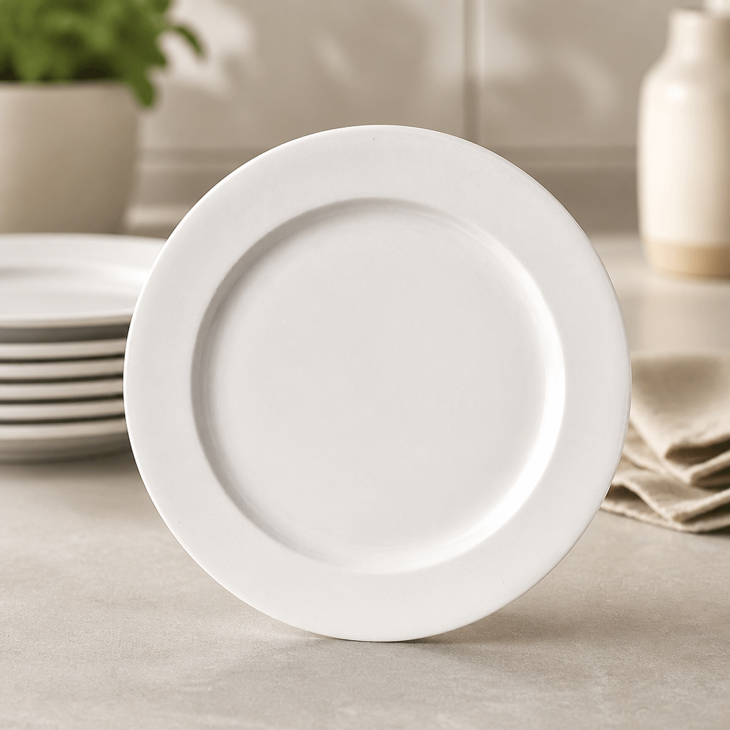 Commercial Bone China Plates 210mm Round 12 Pack