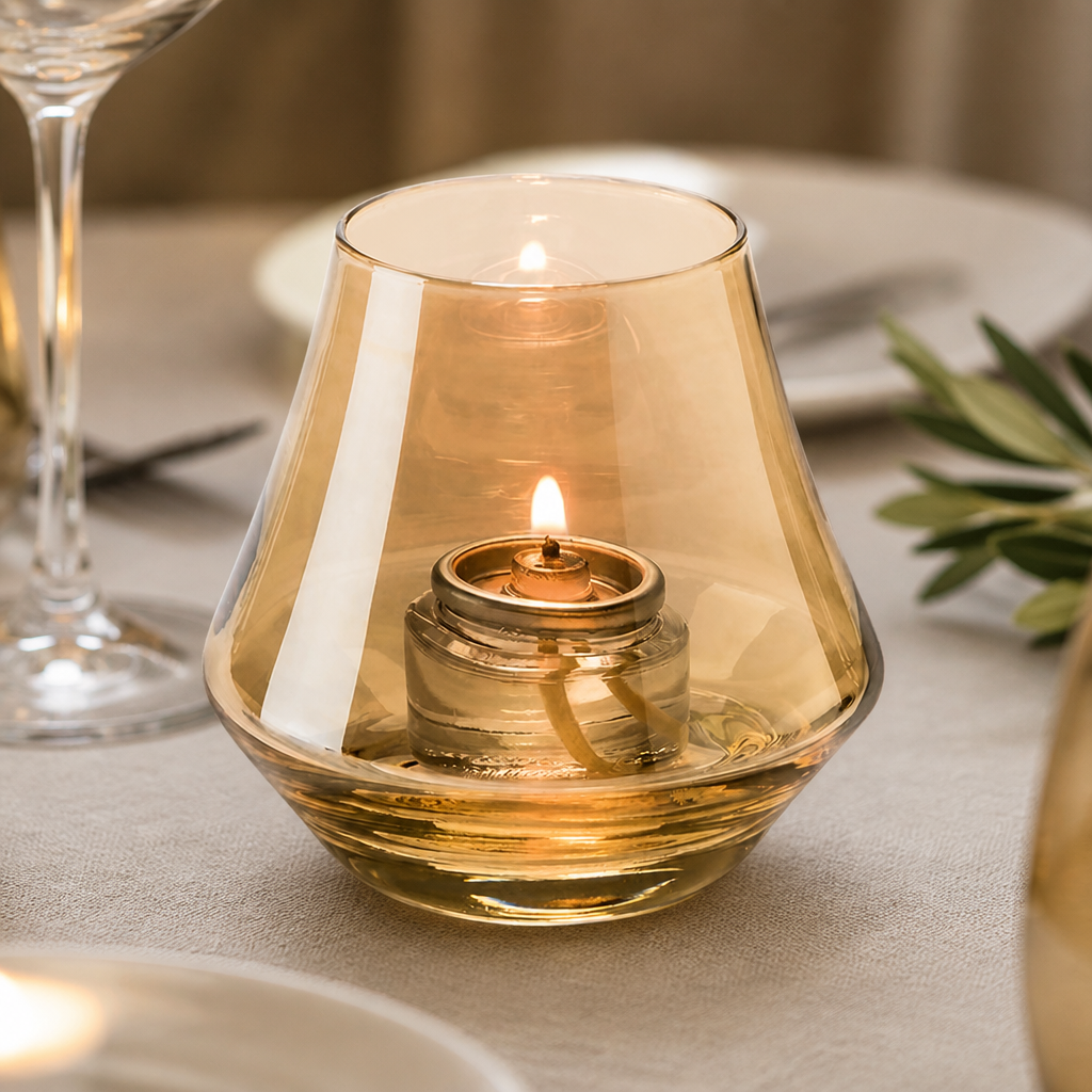 Gold Lustre Votive Candle Holders 89mm - 12 Pack