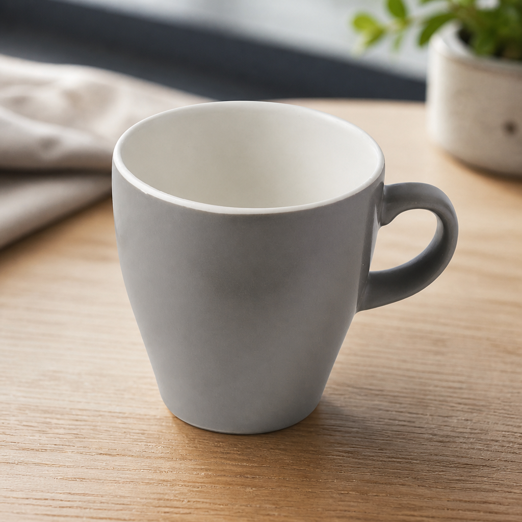 Commercial Ceramic Tulip Cups 450ml Grey 6 Pack
