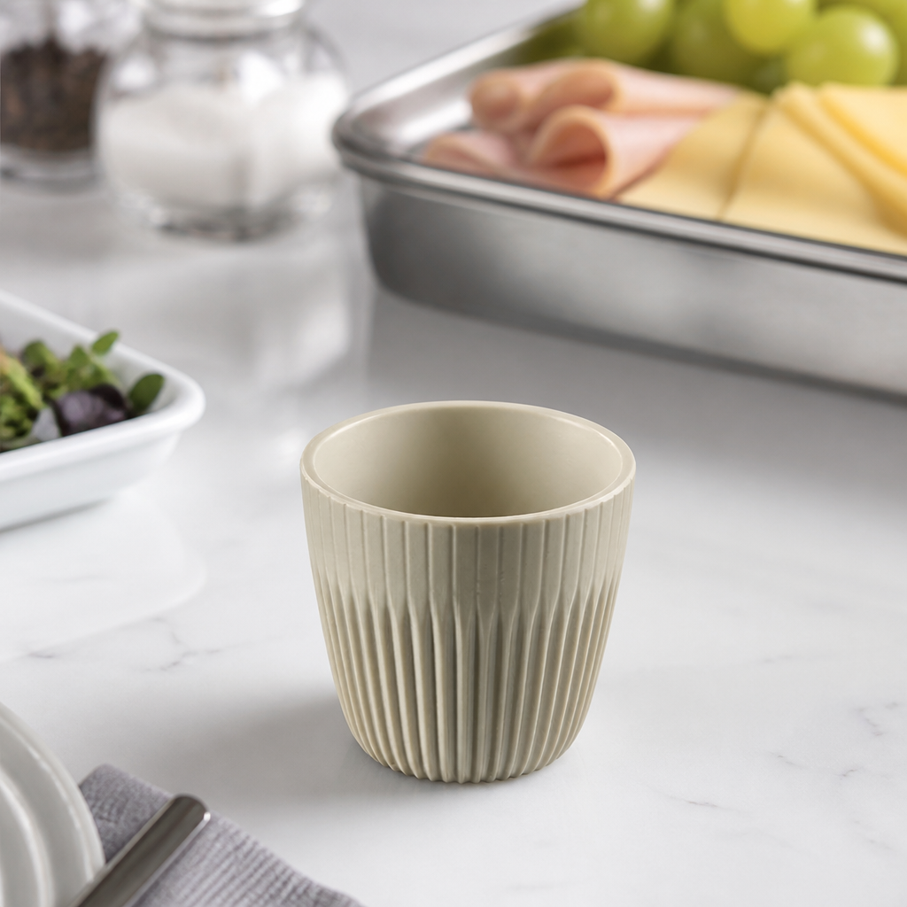 Commercial Melamine Bowls 90ml Grey 6 Pack Catering Supplies