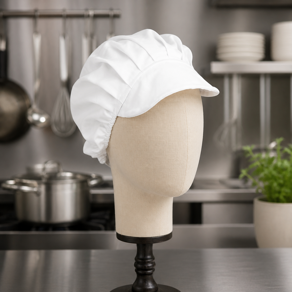 Unisex Cotton Chef Hat for Commercial Kitchen Use