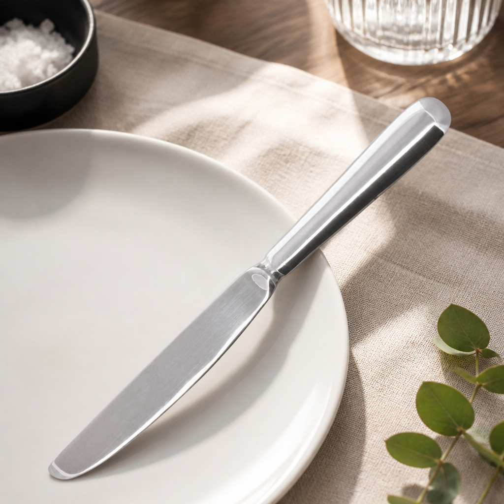 Baguette table knives 230mm high polish finish pack of 12