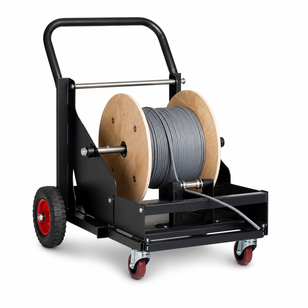 Electricians Cable Cart with Spool Control and Dispensing