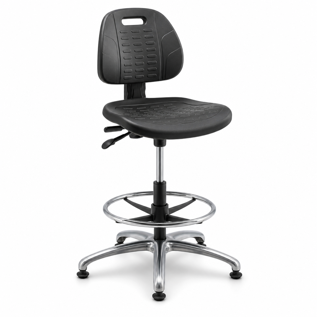 Ergonomic Polyurethane Laboratory and Workshop Stool