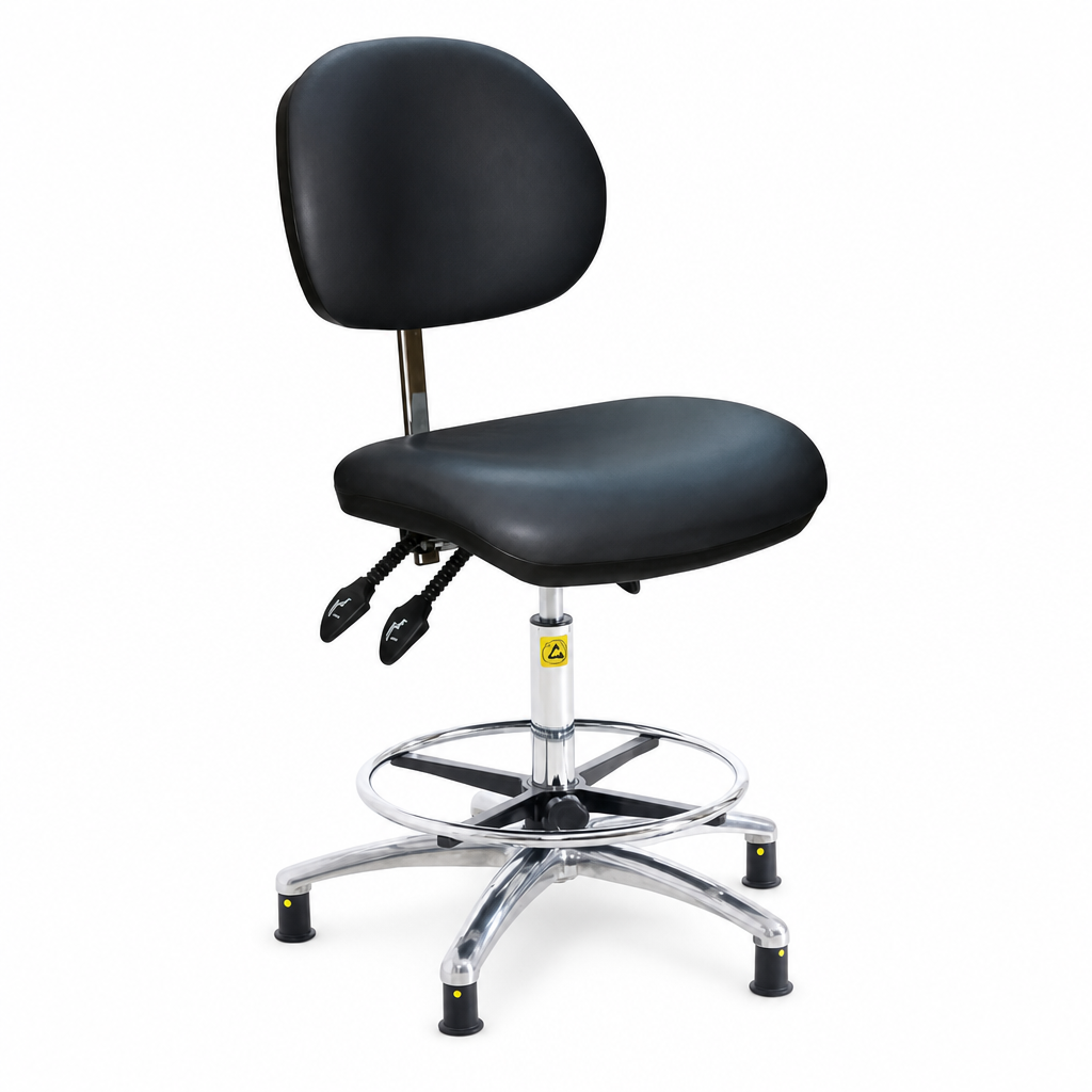 ESD Anti-Bacterial Ergonomic High Workshop Chair