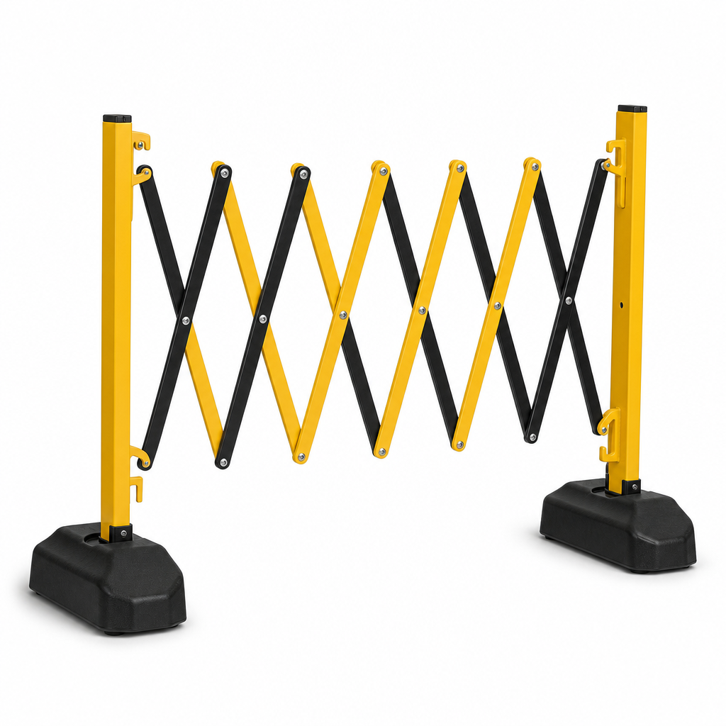 Extendable Weighted Work Site Barrier