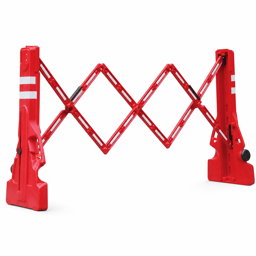 Extendable Weighted Work Site Barrier