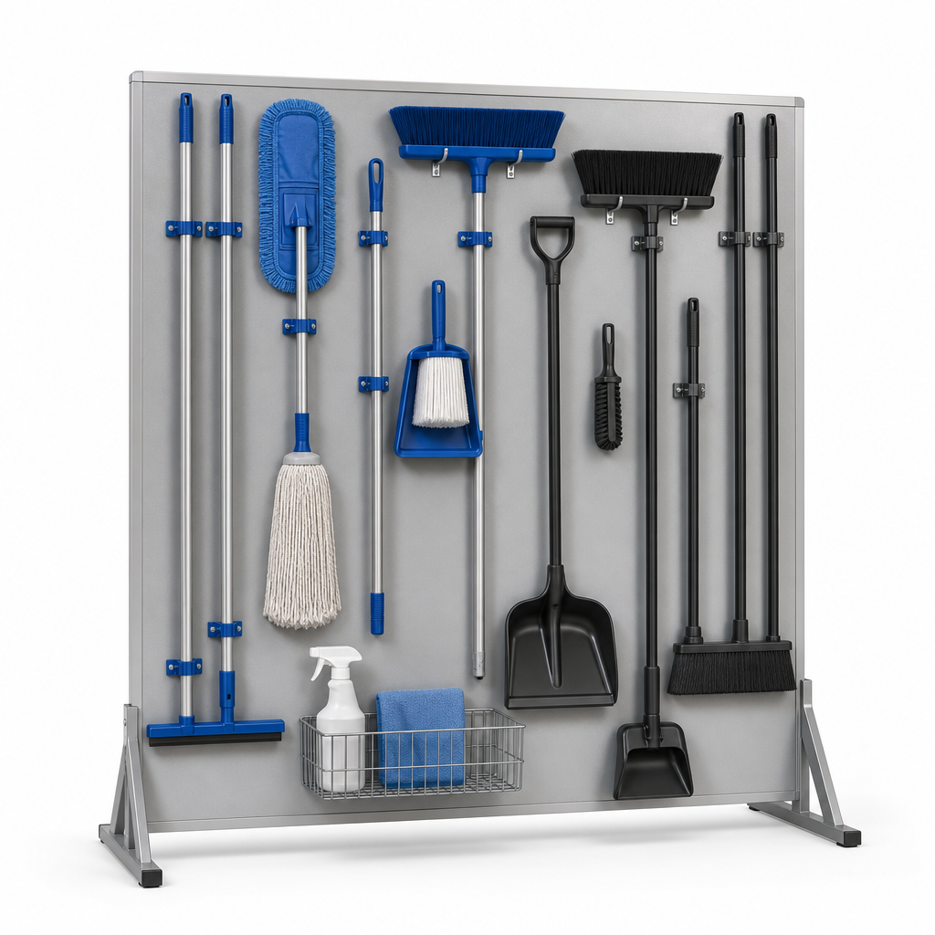 Extra Large Cleaning Tool Shadow Board Station