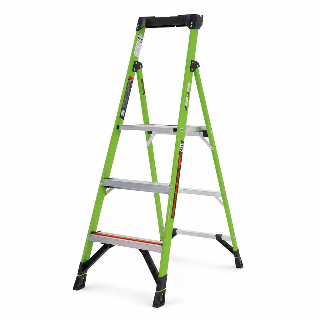 Extra Lightweight Fibreglass Platform Step Ladders