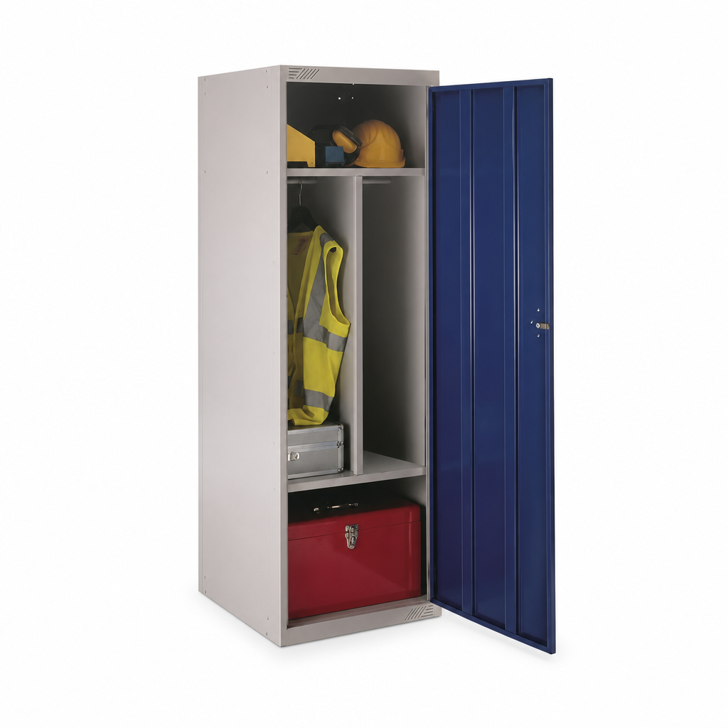 Extra Wide Clean and Dirty Metal Lockers with Colour Doors