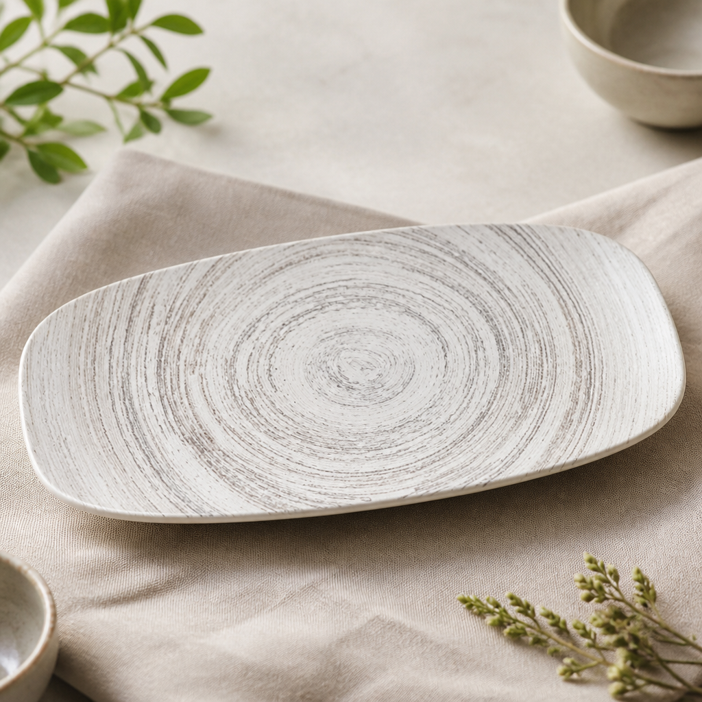 Commercial Chef's Oblong Plates 350 x 187mm - 6 Pack