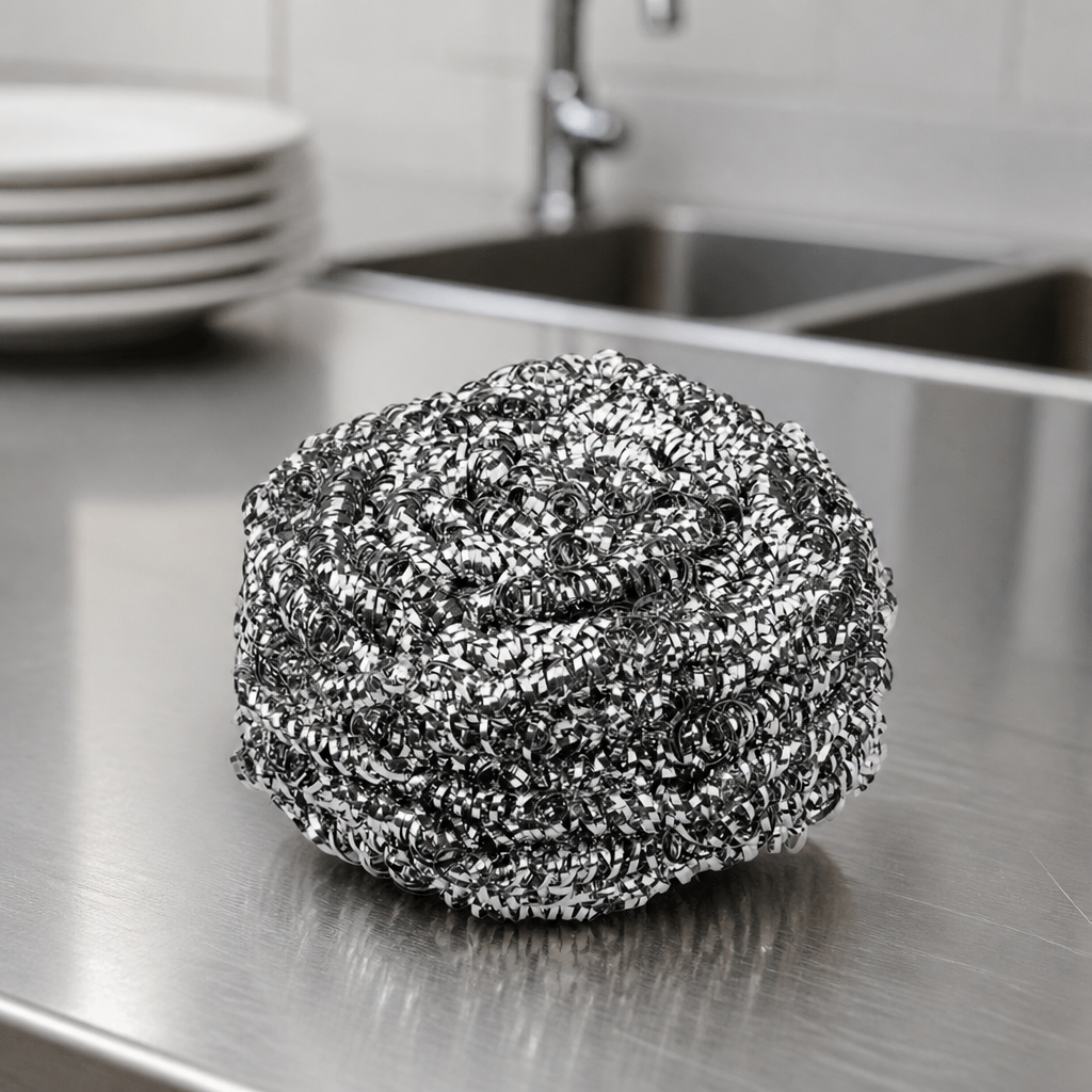 Commercial Stainless Steel Scourer for Heavy-Duty Cleaning