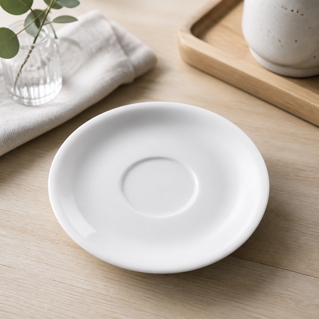 Commercial Porcelain Cappuccino Saucers 200ml 12 Pack