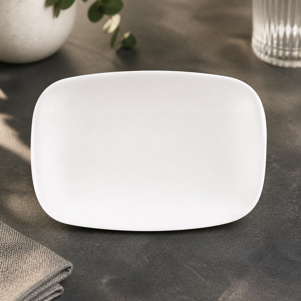 Commercial Oblong Plates 126 x 154mm 12 Pack