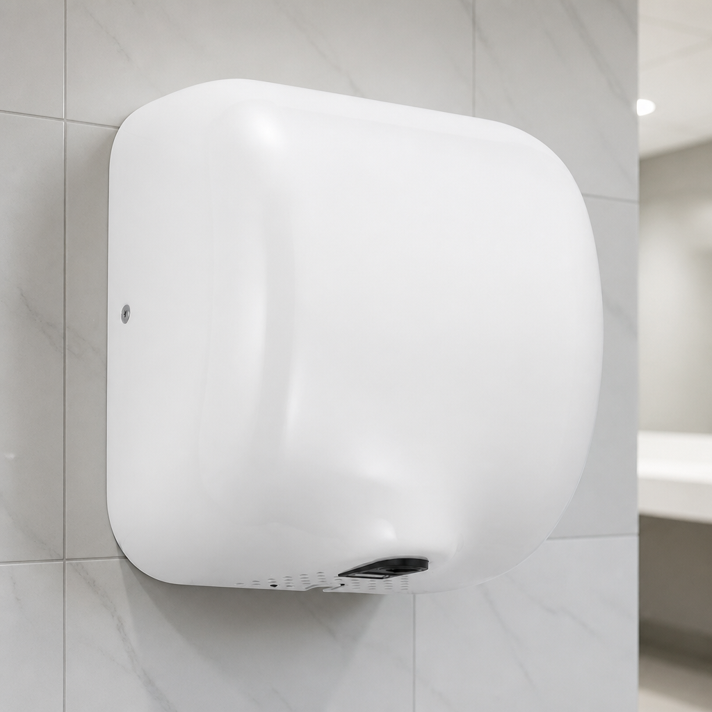 White High Speed Jet Hand Dryer for Commercial Washrooms