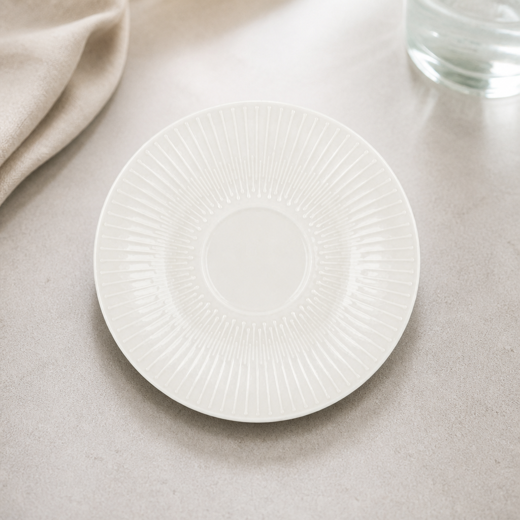 Commercial Rimmed Combi Saucers 160mm China 12 Pack