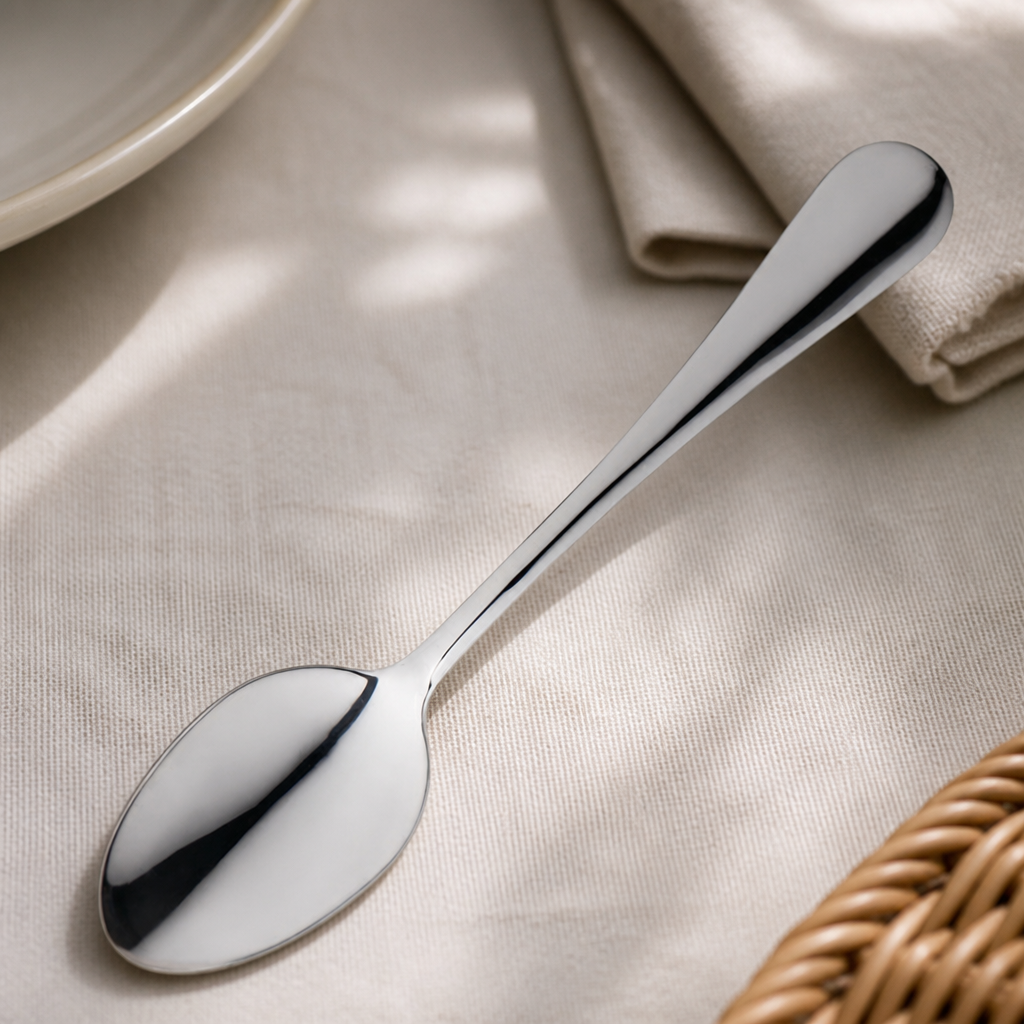 Commercial Dessert Spoon Set 12 Pack 180mm Stainless Steel