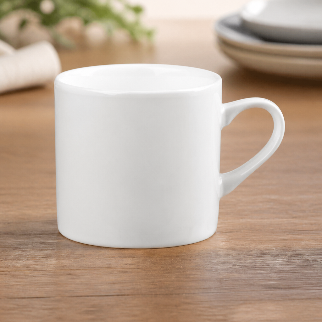 Commercial Fine China Coffee Cups 125ml - 6 Pack