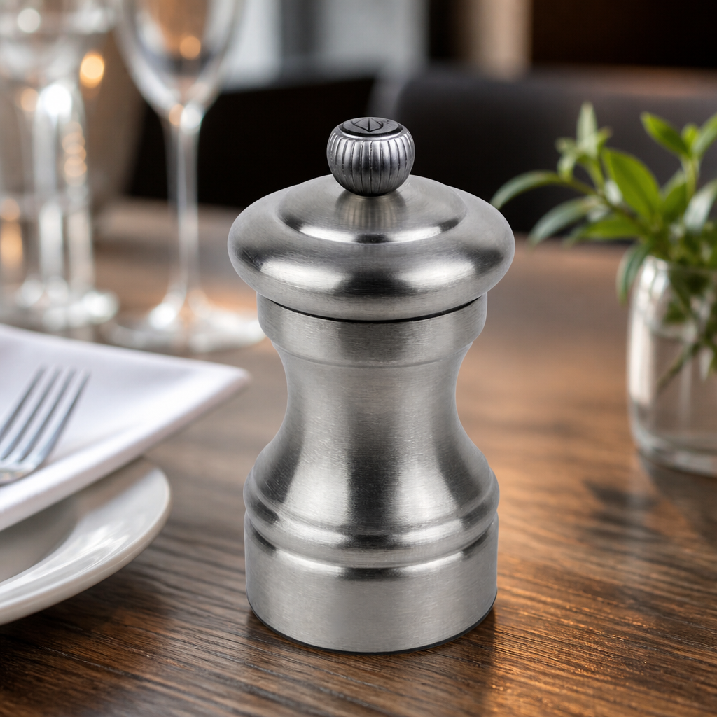Commercial Stainless Steel Pepper Mill 4 Inch Heavy Duty