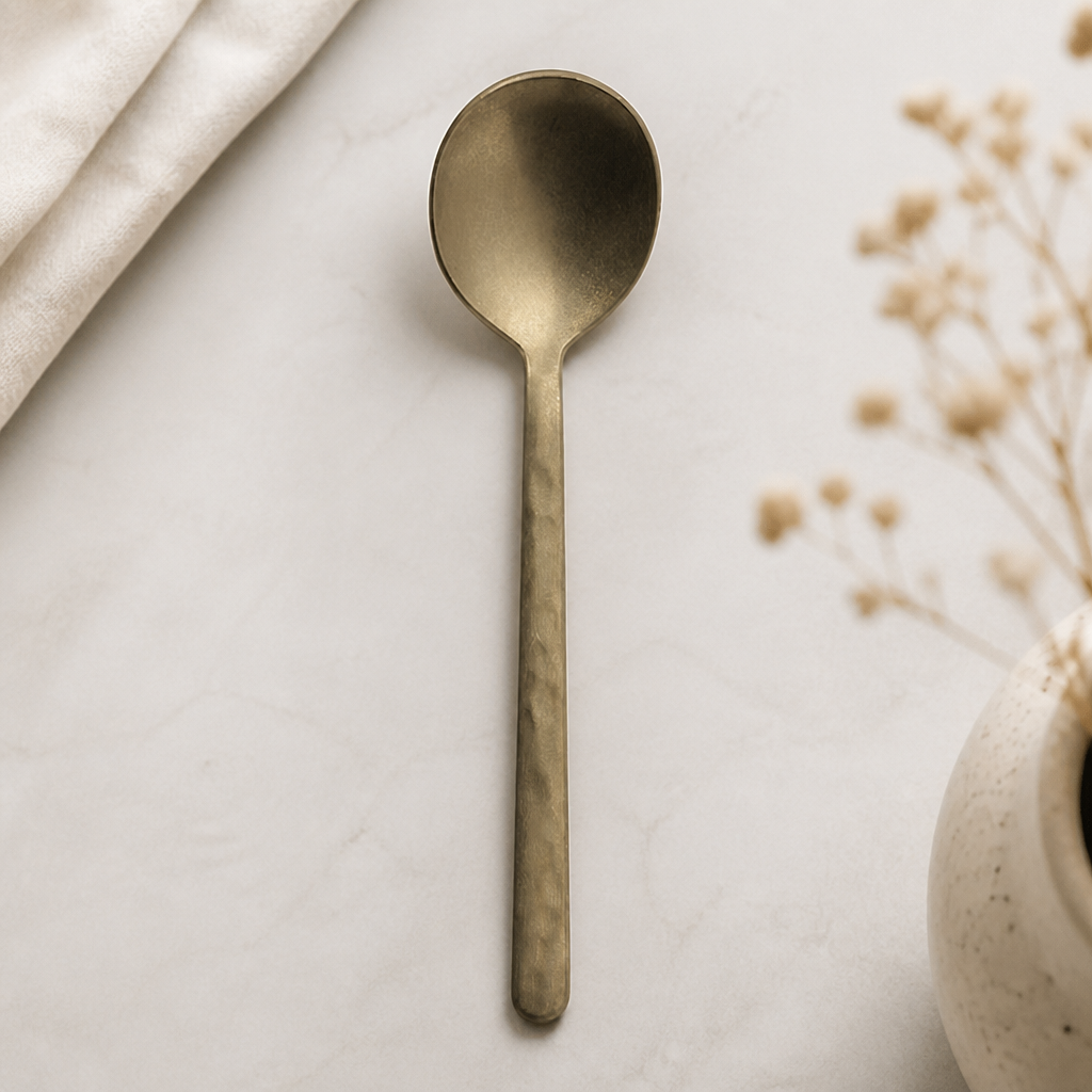 Commercial Vintage Gold Coffee Spoons 12 Pack Stainless Steel