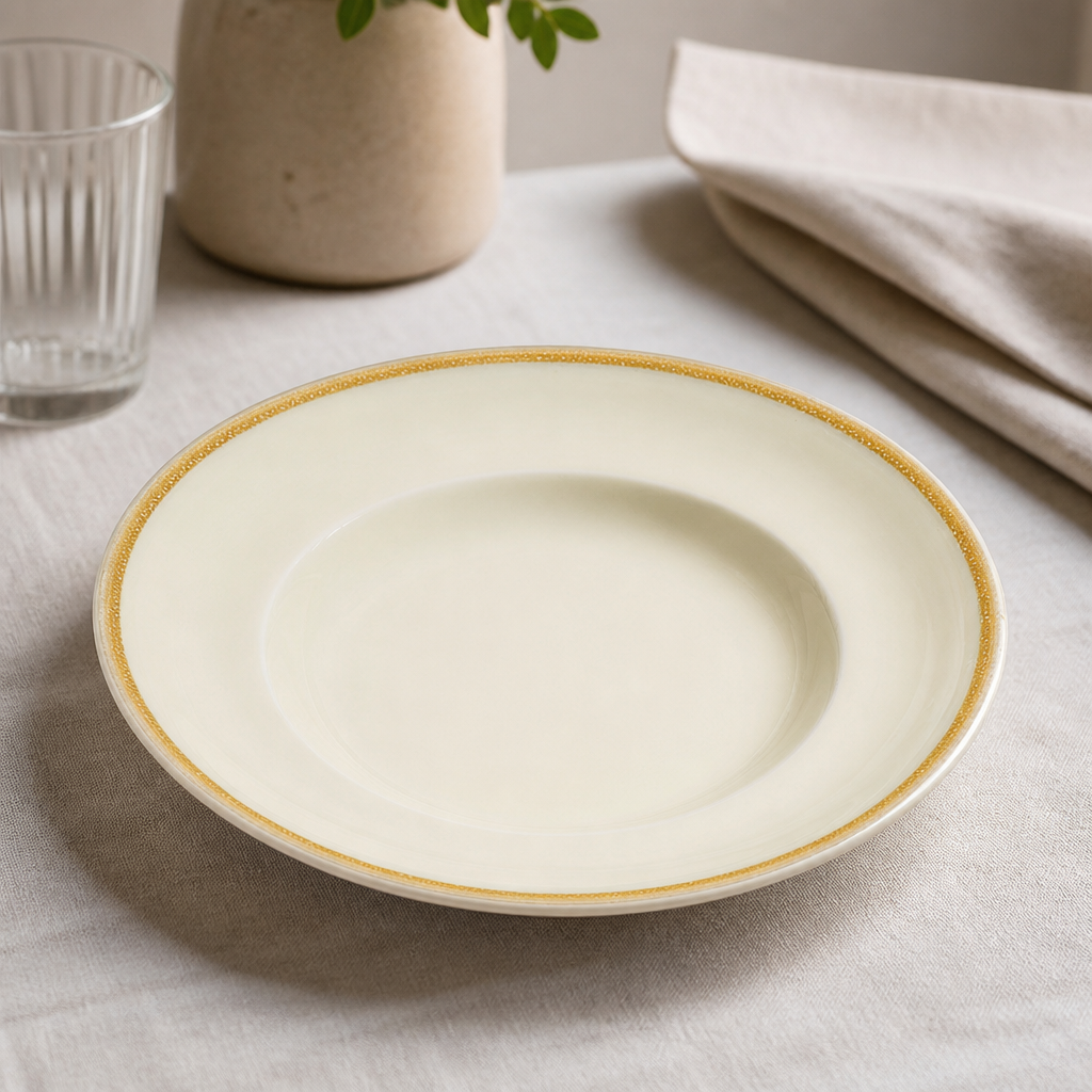 Commercial Pasta Bowls 250mm Porcelain Set of 4 Dishwasher Safe