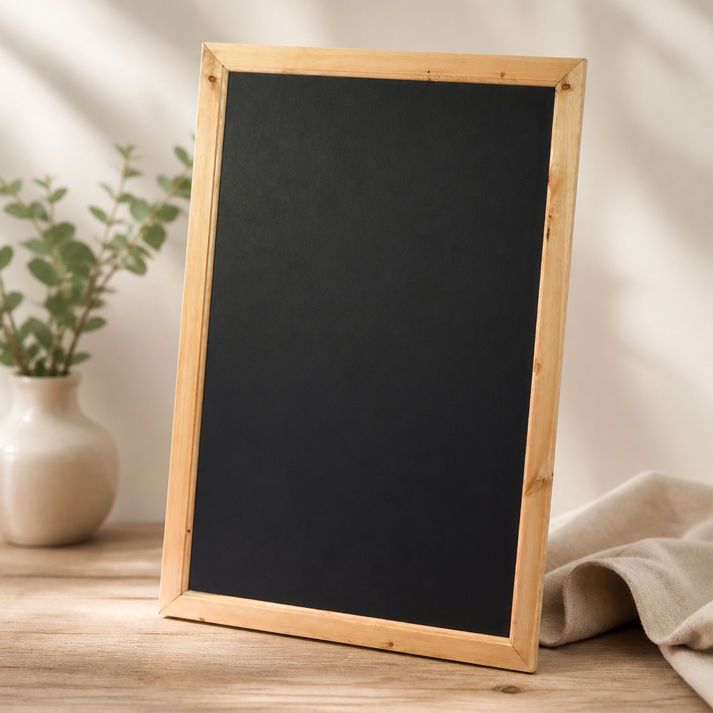 Antique Framed Blackboard 636x486mm Commercial Wallboard
