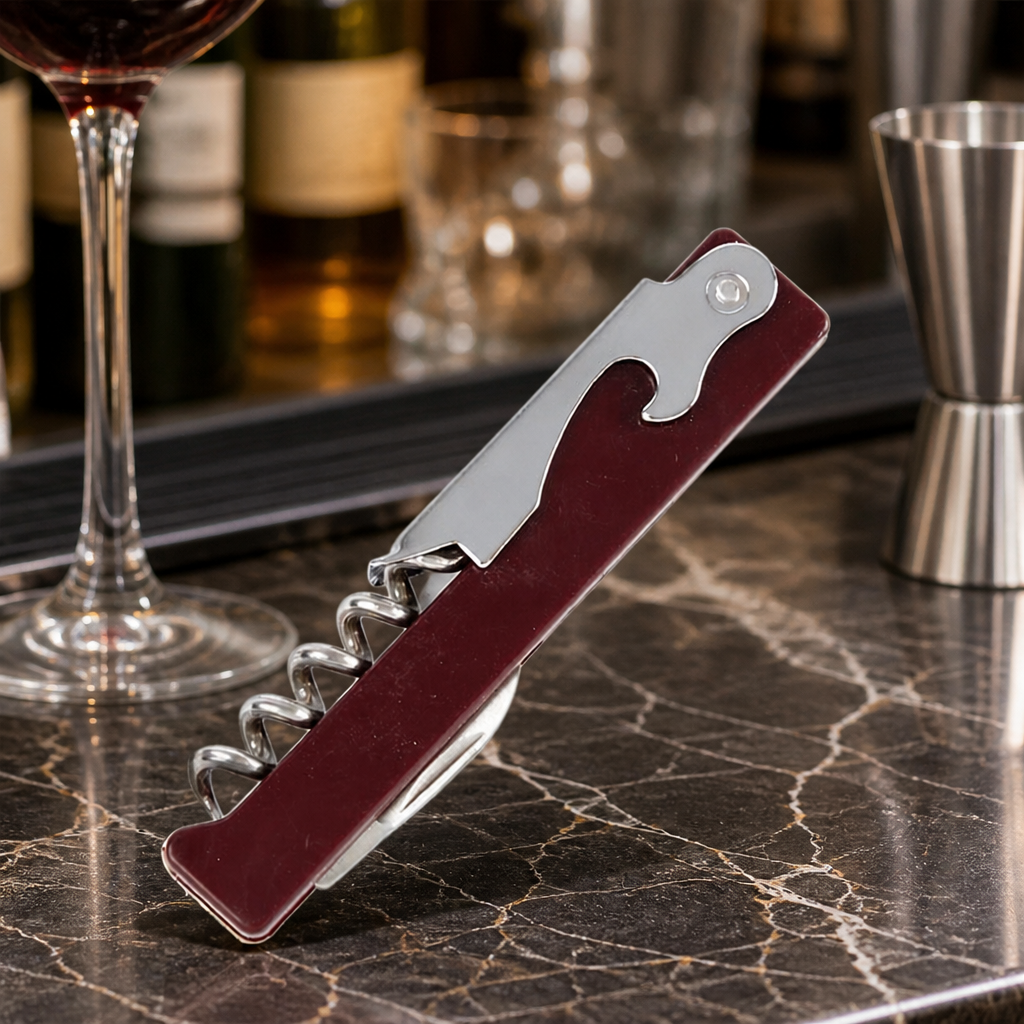Commercial Corkscrew and Bottle Opener with Plastic Handle