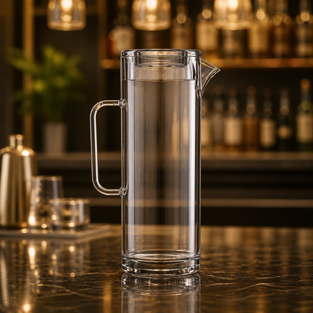 1.7L Commercial Polycarbonate Jugs with Lids - 4 Pack