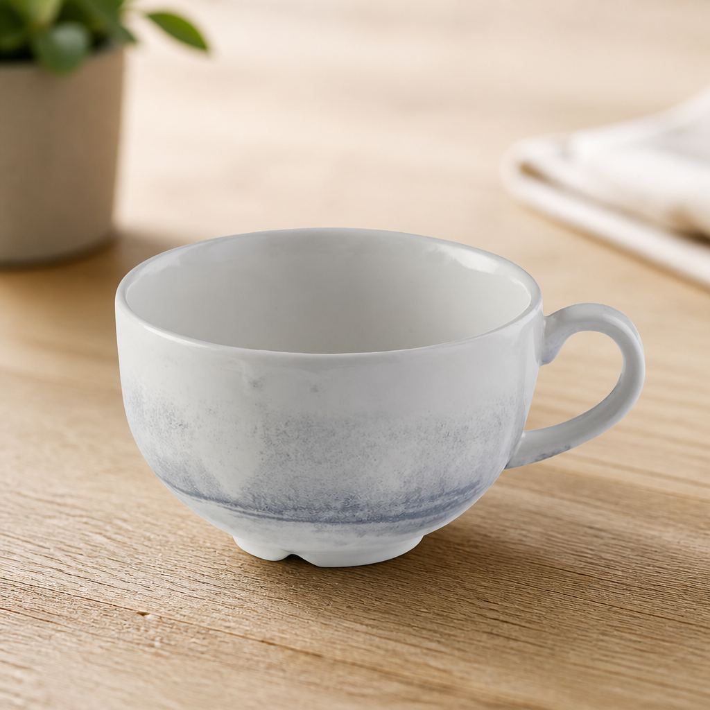 340ml Commercial Cappuccino Cups 12 Pack Rustic Design