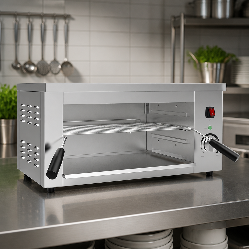 Commercial Salamander Grill 3kW Stainless Steel 639mm Width
