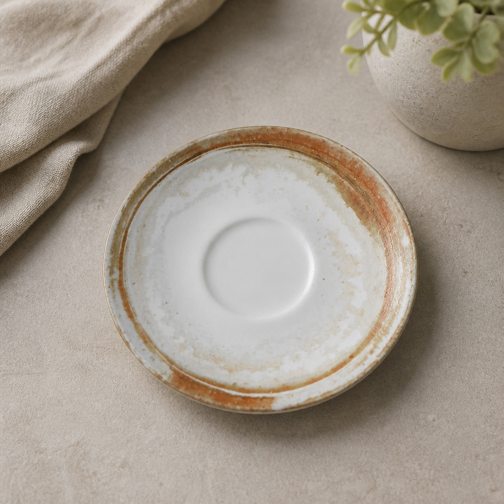 Commercial Cappuccino Saucer 159mm Vitrified China 12 Pack