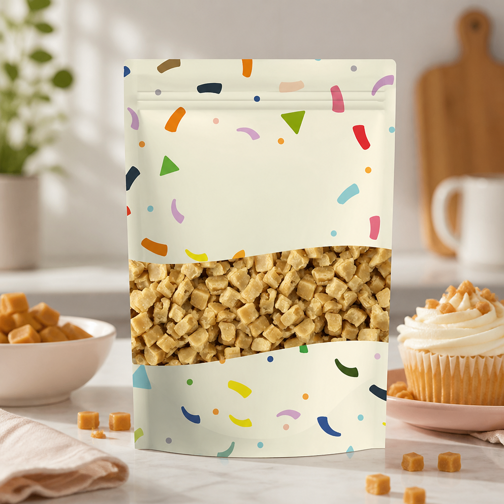 Commercial Diced Caramel Drink Toppings 500g for Desserts