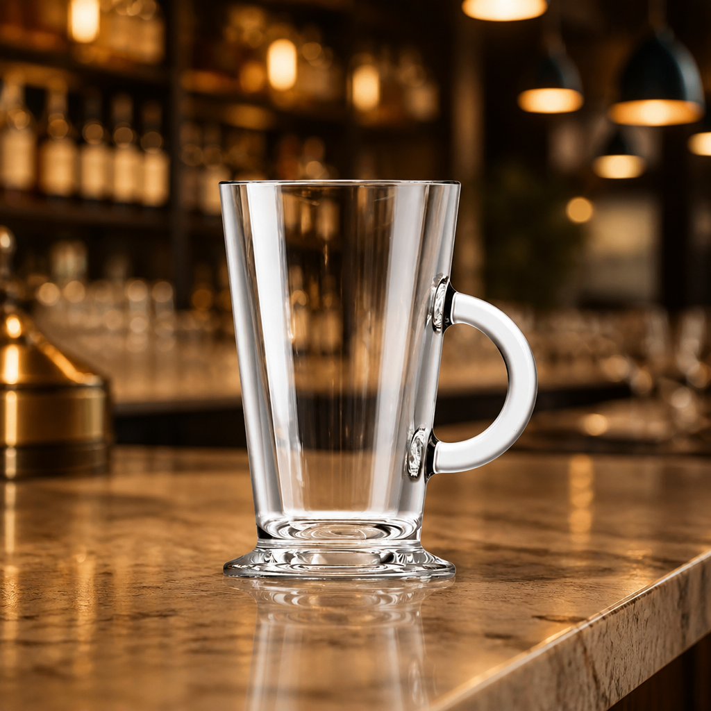 Commercial Coffee Glasses 260ml - 6 Pack for Cafes and Restaurants