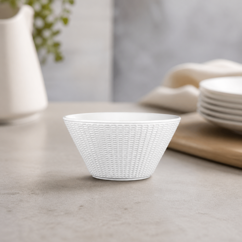 100mm Commercial Ceramic Bowls - 12 Pack Design