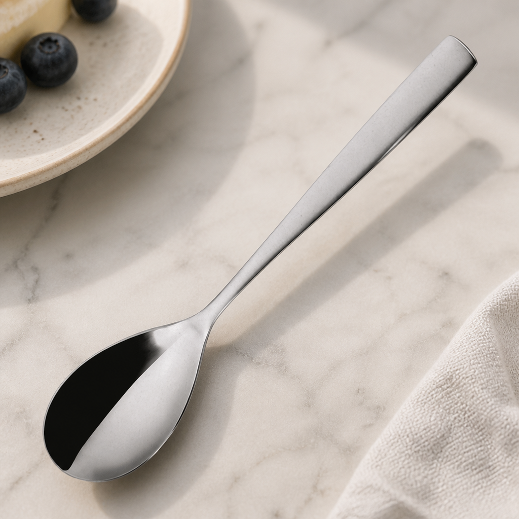 Stainless Steel Dessert Spoons 12 Pack for Commercial Use