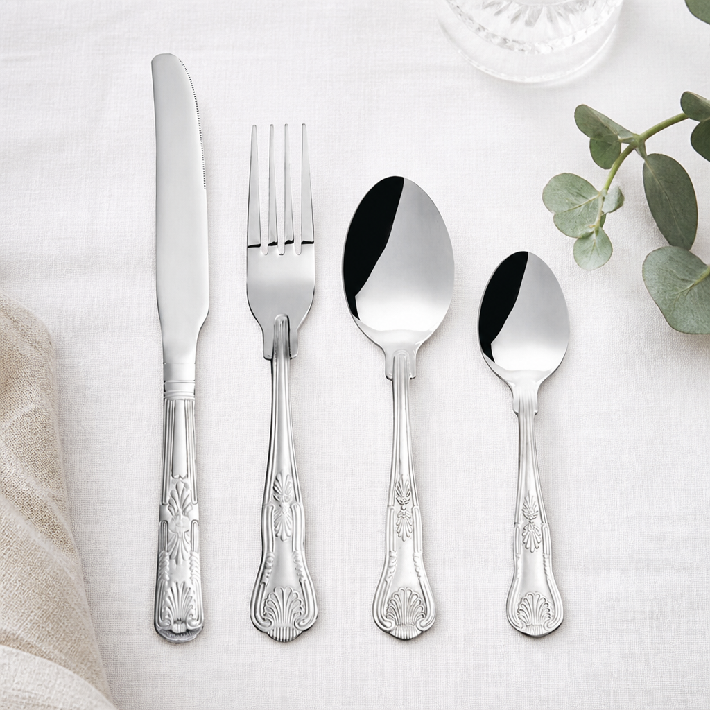 Commercial Kings 180 Cutlery Set 48 Pack Stainless Steel