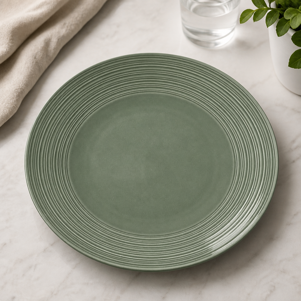 Commercial Coupe Plates 255mm Pack of 12 Durable Porcelain