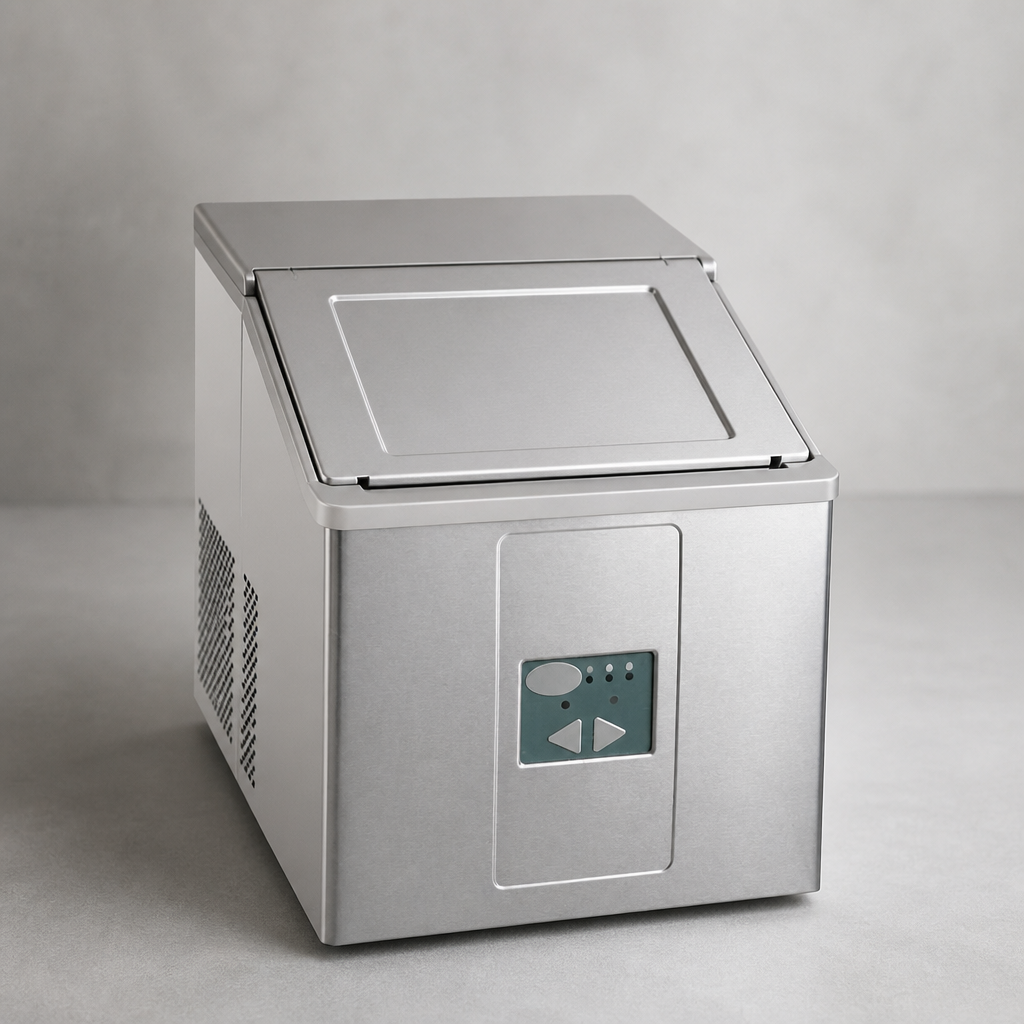 Commercial Countertop Ice Machine 2kg Output Stainless Steel