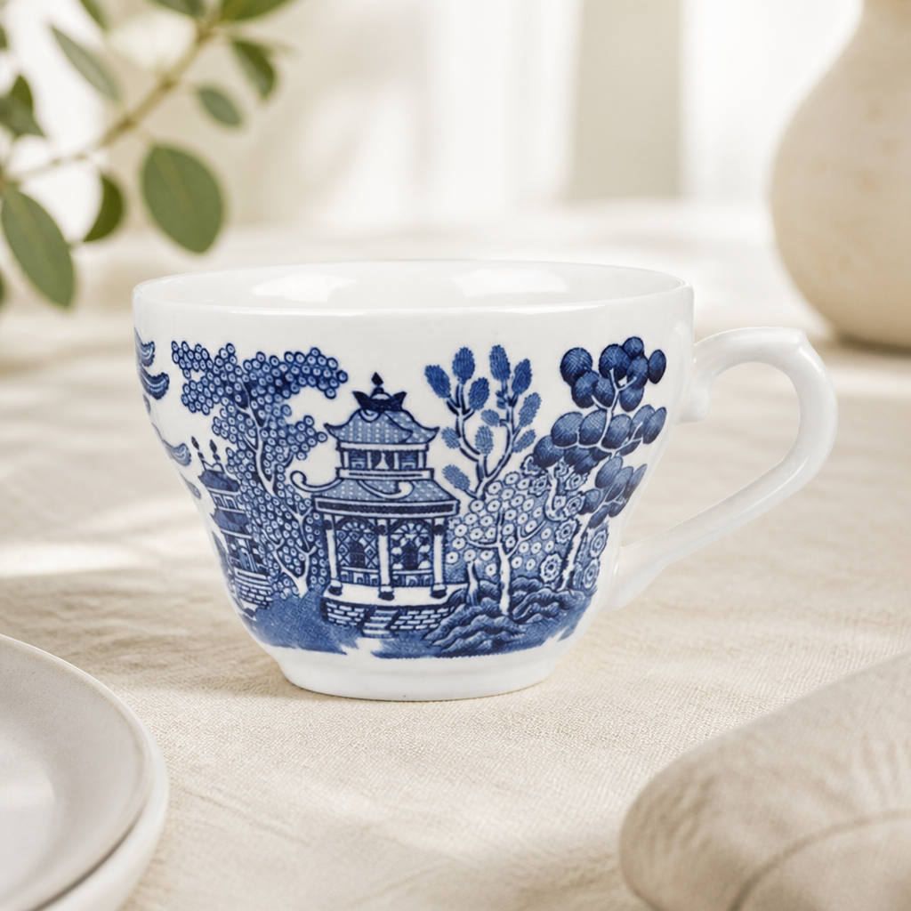 Vintage Prints Tea Cups 200ml Pack of 12 Commercial Porcelain