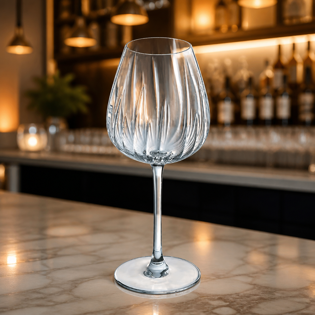Commercial Swirly Wine Glasses 470ml Set of 8 Dishwasher Safe