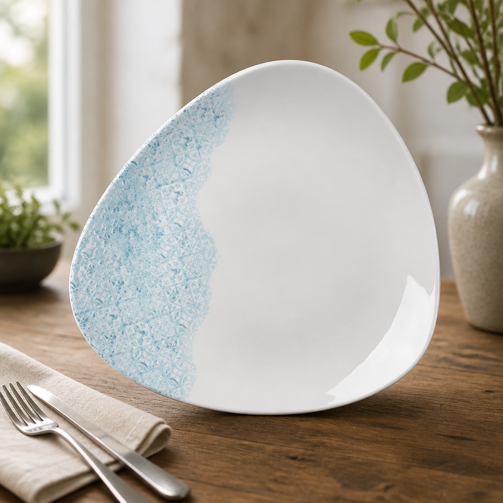 Commercial Vintage Prints Triangle Plates 265mm 12 Pack