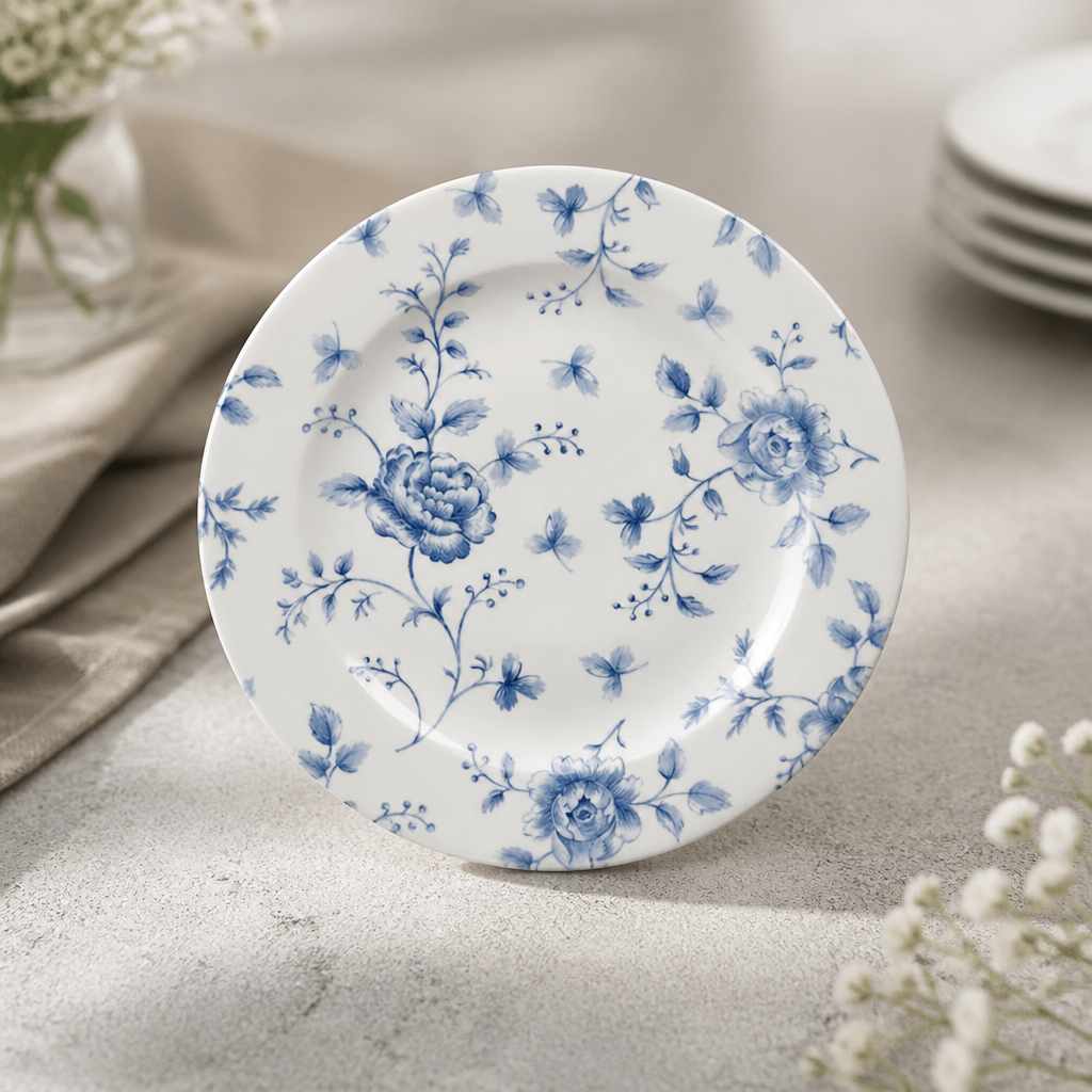 Commercial Vintage Prints Tea Plates Prague Rose 210mm 6 Pack