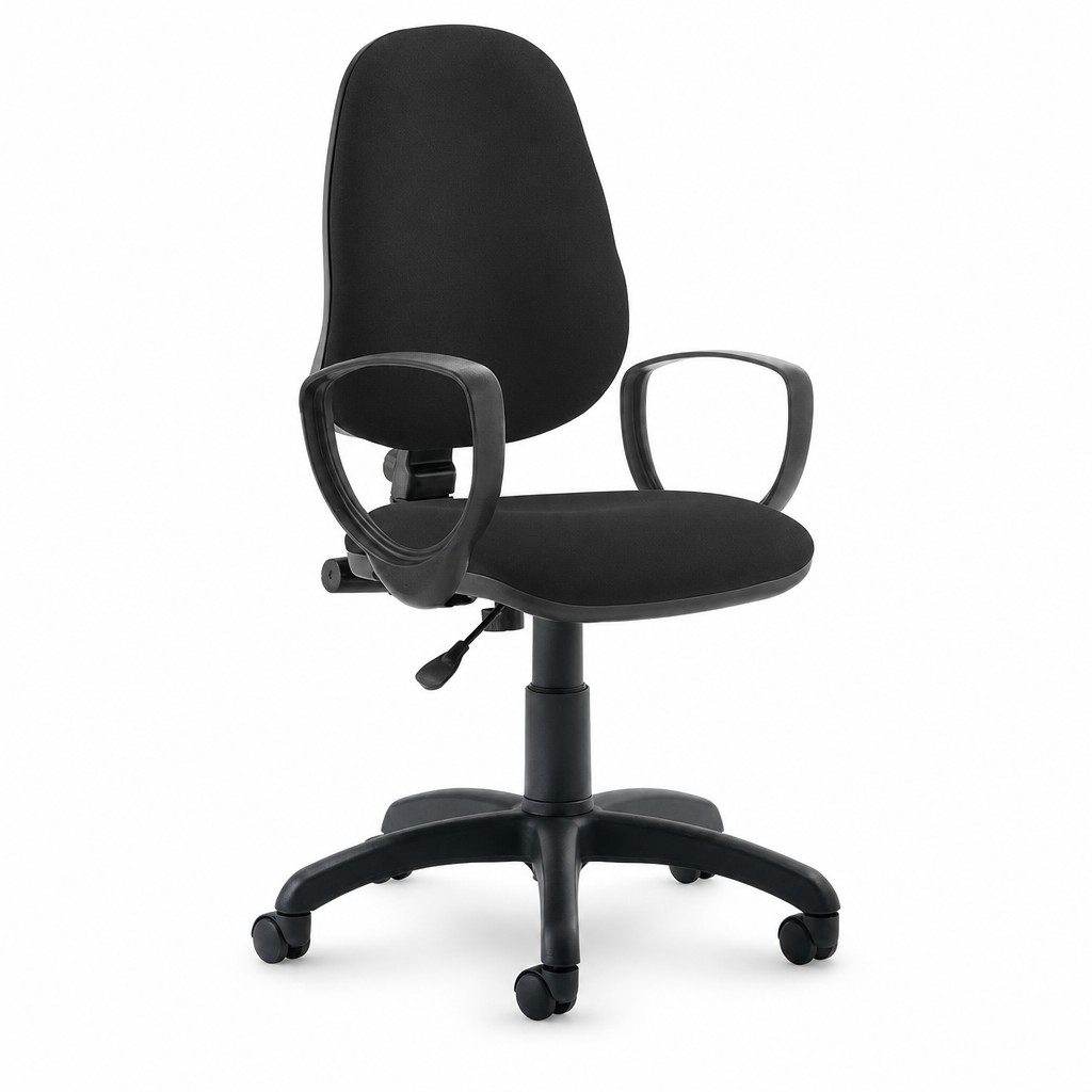 Fabric Operator Office Chair with Ergonomic Adjustable Support